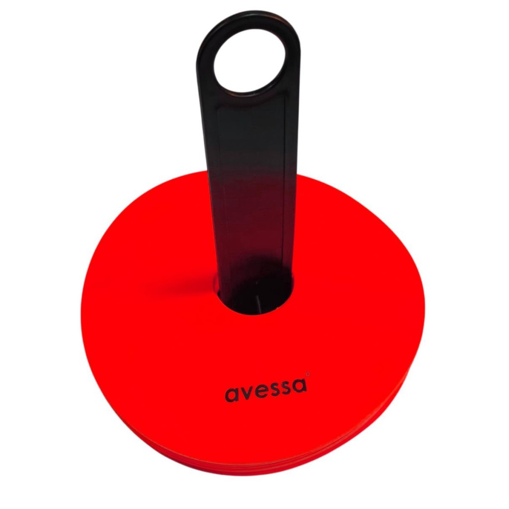 Avessa Cnk-86 Kauçuk Çanak Seti 10lu Kırmızı