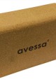 Avessa Cork-Yoga Yoga Blok Mantar Kahverengi