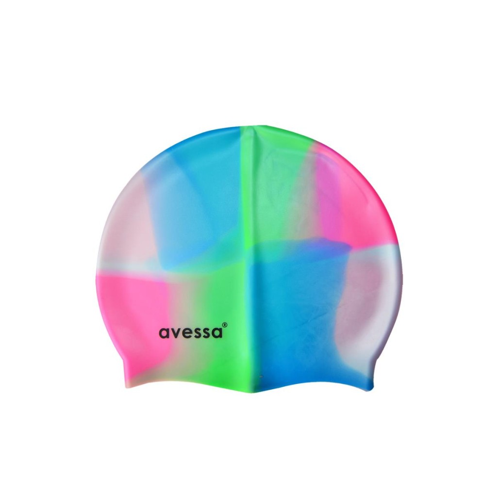 Avessa Gökkuşağı Silikon Bone Pembe-Yeşil MC105