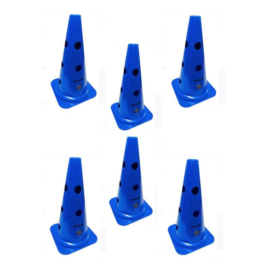 Avessa Hn-38-2 Delikli Antrenman Hunisi 38 Cm Mavi 6lı