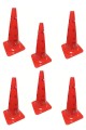 Avessa Hn-52-1 Delikli Antrenman Hunisi 52 Cm Kırmızı 6lı