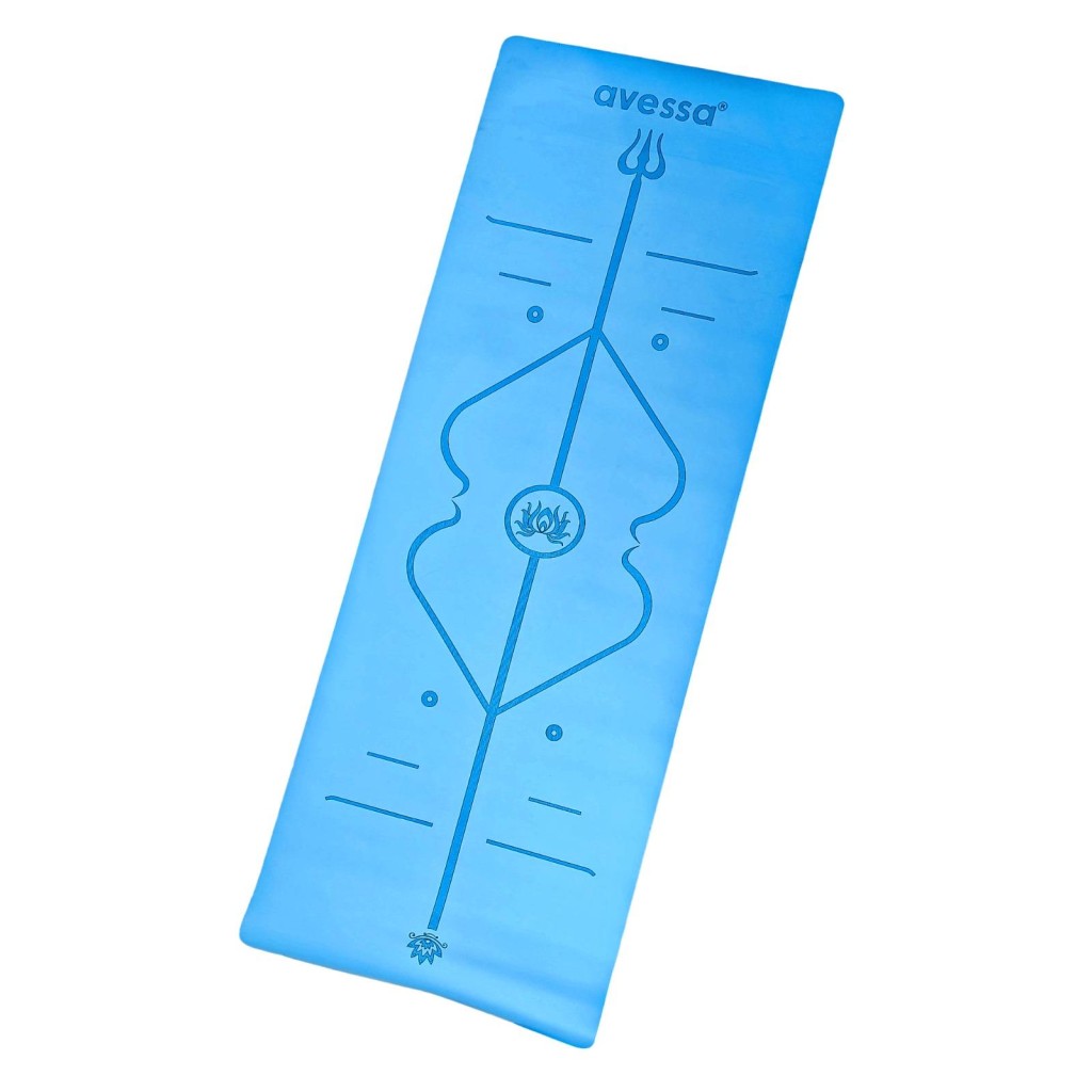 Avessa Rym-Blue Kauçuk Yoga Mat Mavi