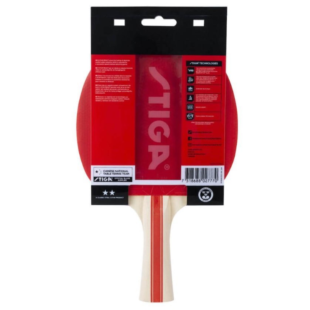 Stiga Bat React-2 Star Masa Tenis Raketi 1212-8418-01