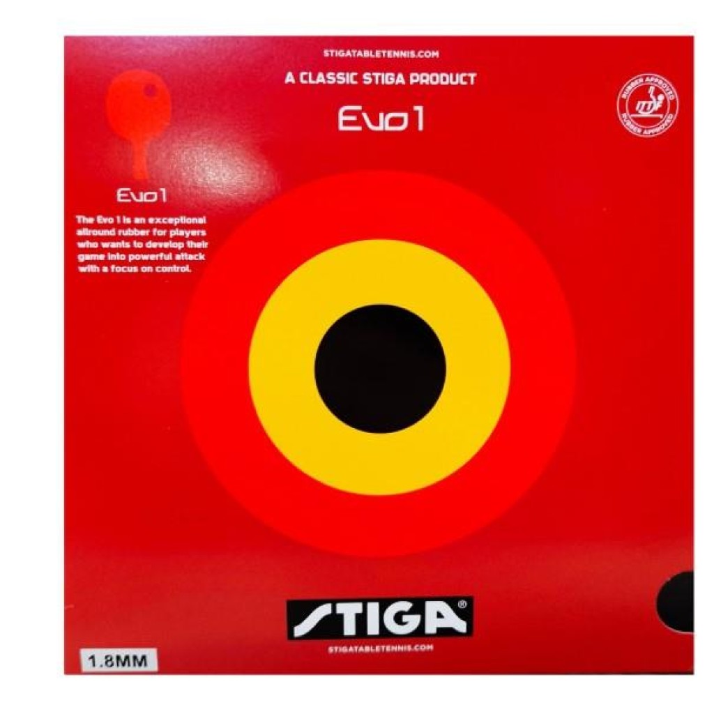 Stiga Rubber Evo 1 Black 1,8 Raket Lastiği Siyah 9291-20
