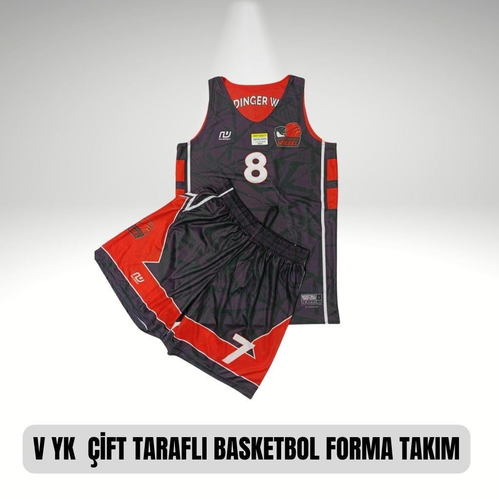 V YAKA KOL YAKA BANT ÇİFT TARAFLI  BASKETBOL FORMA