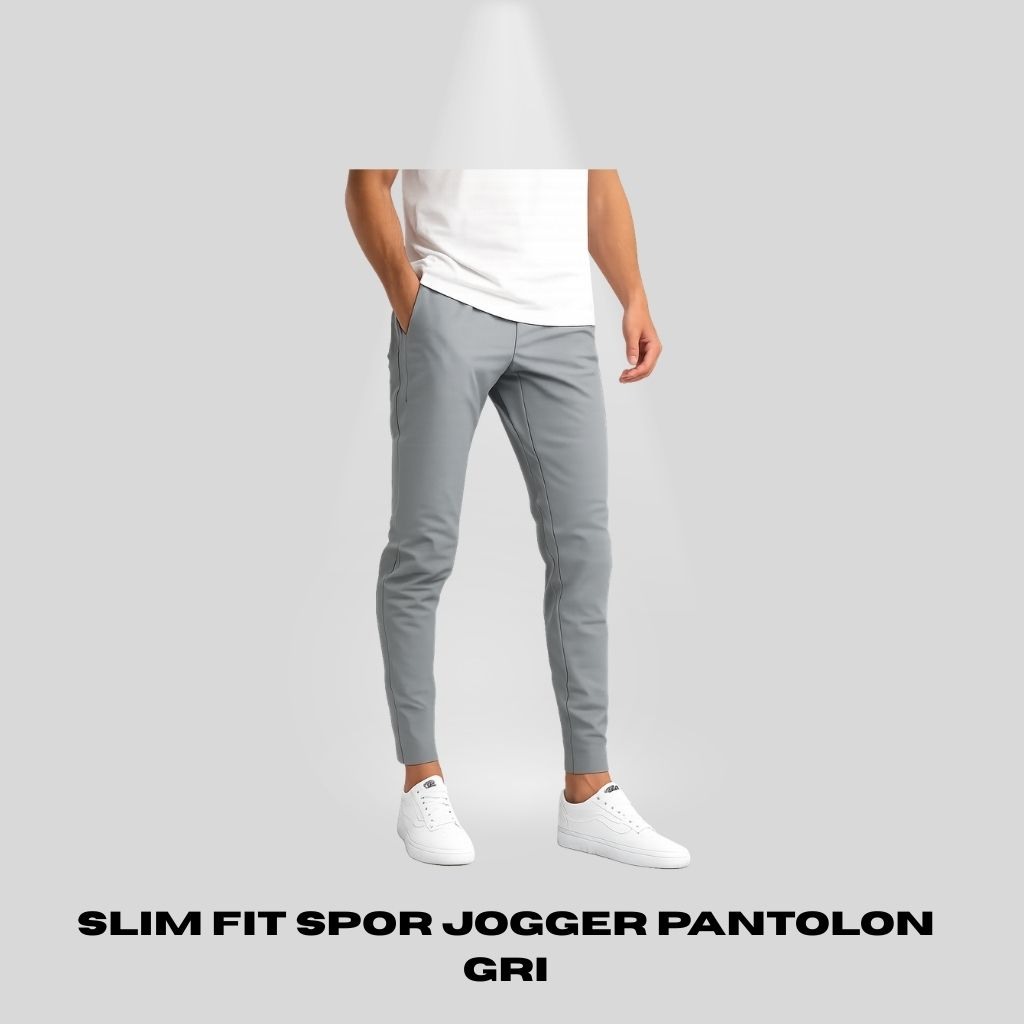 Slim Fit Spor Jogger Pantolon